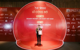Dược Hậu Giang tiếp tục được vinh danh Top 10 công ty dược Việt Nam uy tín 