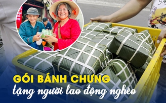 Mong 'ai cũng có tết', xúm lại gói gần 1.000 bánh chưng để tặng người xa quê