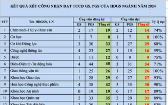 94 ứng viên bị hội đồng ngành loại khi đề nghị xét phó giáo sư, giáo sư
