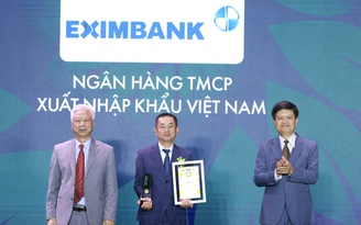 Eximbank nhận giải thưởng Thương hiệu mạnh Việt Nam 2024