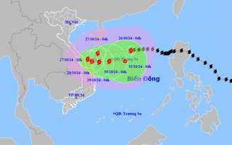 Tin tức thời tiết hôm nay 26.10.2024: Bão số 6 tiếp tục di chuyển kỳ dị