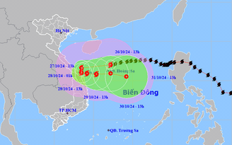 Bão số 6 mạnh lên cấp 12, sắp quét qua quần đảo Hoàng Sa