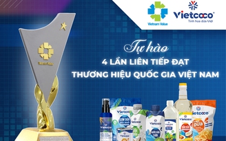 Thương hiệu dừa Việt với 4 kỳ liên tiếp vinh danh Thương hiệu quốc gia Việt Nam