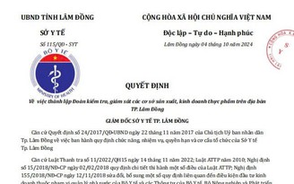 Cảnh báo tình trạng lừa đảo giả mạo văn bản Sở Y tế Lâm Đồng