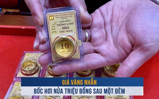 Biến động vàng ngày 1.11: Giá vàng nhẫn bốc hơi nửa triệu đồng sau một đêm