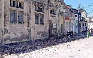 Cuba hứng động đất mạnh sau bão