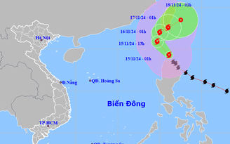 Tin tức thời tiết hôm nay 15.11.2024: Bão số 8 suy yếu, Biển Đông bão nối bão