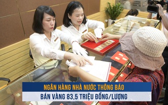 Biến động vàng ngày 18.11: Ngân hàng Nhà nước thông báo bán vàng 83,5 triệu đồng/lượng