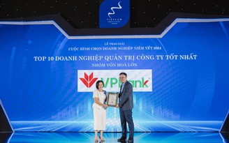 VPBank lọt Top 10 Doanh nghiệp vốn hóa lớn có Quản trị công ty tốt nhất 2024