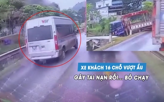 Cần phạt nghiêm tài xế lái xe khách vượt ẩu, gây tai nạn rồi bỏ chạy