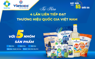 Vietcoco vinh danh 4 lần liên tiếp đạt Thương hiệu Quốc gia Việt Nam Vietcoco vinh danh 4 lần liên tiếp đạt Thương hiệu Quốc gia Việt Nam