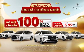 Toyota chiếm ưu thế trong cuộc đua doanh số với ưu đãi 100% thuế trước bạ