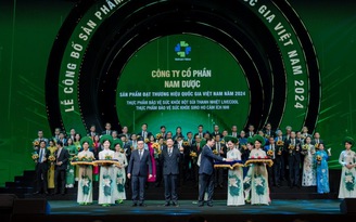 Hai sản phẩm của Nam Dược được trao tặng Thương hiệu Quốc gia 2024