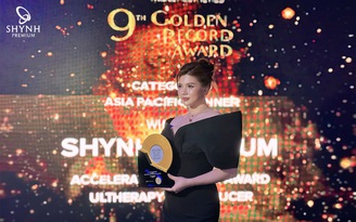 Shynh Premium nhận vinh danh 'Accelerated Growth Ultherapy Transducer' tại Golden Record Award 2024