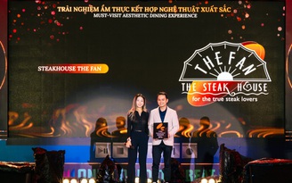 Steakhouse The Fan giành giải 'Must-Visit Aesthetic Dining Experience'