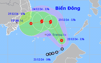 Áp thấp nhiệt đới đột ngột tăng tốc, sắp mạnh lên thành bão số 10