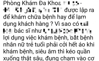 Xác minh bác sĩ bị tố 'lạm dụng' bệnh nhân nữ khi khám chữa bệnh