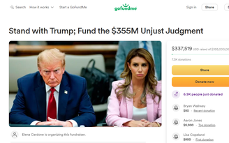 Hàng ngàn người góp tiền trên GoFundMe giúp cựu Tổng thống Trump nộp phạt