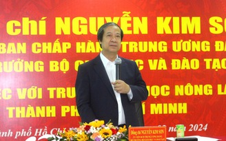Bộ trưởng Bộ GD-ĐT Nguyễn Kim Sơn muốn biết mức thu nhập thấp nhất của giảng viên