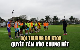 Đội ĐH Kinh tế quốc dân: Đầu tư thuê sân tập, quyết vào sâu ở TNSV THACO Cup 2024