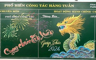 Cộng đồng mạng trầm trồ vì những bức họa rồng ‘quá đẹp’ của cô trò Phú Yên