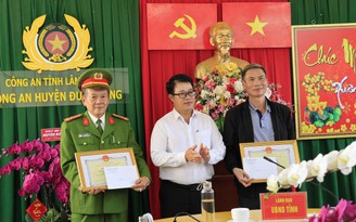 Tỉnh Lâm Đồng khen thưởng lực lượng công an bắt nhanh nghi phạm cướp ngân hàng