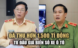 Đã thu hơn 1.500 tỉ đồng từ đấu giá biển số xe ô tô