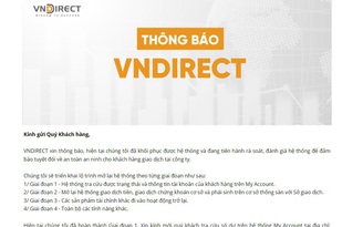 
VNDirect test thông luồng giao dịch với HNX, HOSE vào 28.3