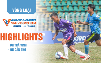 Highlight ĐH Trà Vinh 2-0 ĐH Cần Thơ: Tấm vé cuối cùng vào VCK TNSV THACO Cup 2024