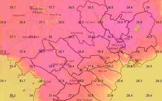 Hôm nay TP.HCM nắng nóng sát mốc lịch sử, Nam bộ nhiều nơi 40 độ C