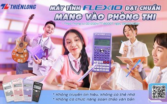 Máy tính Thiên Long Flexio đạt chuẩn mang vào phòng thi