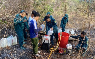 An Giang: Khống chế đám cháy lớn trên núi Cô Tô và núi Dài