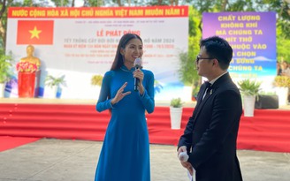 Hoa hậu Thanh Hà hưởng ứng chiến dịch trồng cây