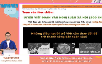 Bí quyết ôn thi tốt nghiệp THPT đạt điểm cao: Cách viết nghị luận xã hội