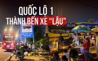 Quốc lộ 1 qua Thủ Đức bị biến thành bến xe 'lậu', lộng hành bất chấp