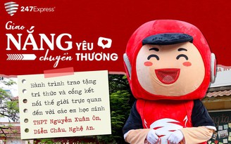 Nghệ An - Trạm dừng chân kế tiếp của chuyến xe 247Express 'Giao Nắng, Chuyển Yêu Thương'