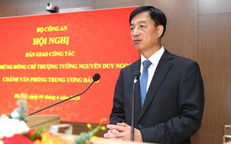 Chánh văn phòng T.Ư Đảng Nguyễn Duy Ngọc bàn giao công tác tại Bộ Công an