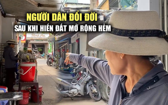 Người dân đổi đời sau khi hiến đất mở rộng hẻm: 'Mong giá đất tăng lên'