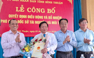 Ông Huỳnh Duy Khôi làm Phó giám đốc Sở TN-MT Bình Thuận
