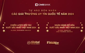 CIMB Việt Nam khẳng định vị thế trong mảng ngân hàng số với giải thưởng quốc tế