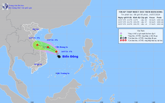 Áp thấp nhiệt đới trên Biển Đông di chuyển như thế nào?