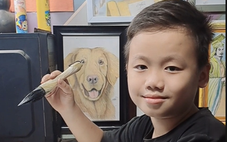 Lan tỏa trên mạng xã hội: Bé trai 10 tuổi với tài vẽ tranh 'triệu view'
