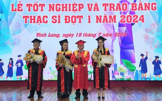 Trường ĐH Cửu Long trao bằng tốt nghiệp cho 73 tân thạc sĩ