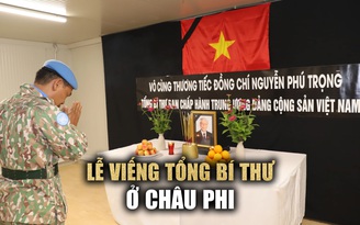 Lễ viếng Tổng Bí thư Nguyễn Phú Trọng ở châu Phi