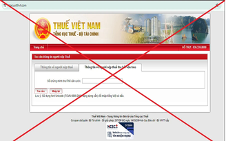 Cảnh báo giả mạo website của Tổng cục Thuế