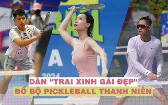 Ngắm dàn 'trai xinh gái đẹp' đổ bộ Pickleball Thanh Niên