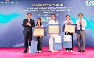 Trao giải sáng kiến phòng ngừa bạo lực học đường