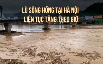 Lũ sông Hồng liên tục tăng, rau xanh tại chợ Hà Nội tăng giá ‘chóng mặt'