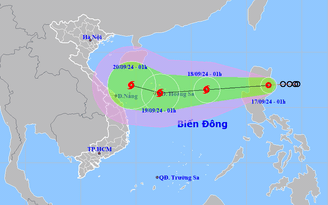 Áp thấp nhiệt đới thành bão số 4 rồi hướng thẳng miền Trung