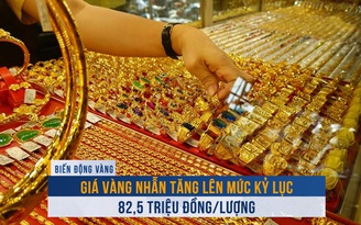 Biến động vàng ngày 25.9: Giá vàng nhẫn tăng lên mức kỷ lục 82,5 triệu đồng/lượng